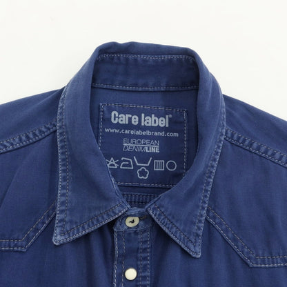 [Used] Care label Cotton Western Shirt Navy [Size M] [NVY] [S/S/A/W] [Condition Rank C] [Men&