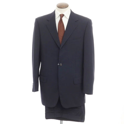 [Used] Ermenegildo Zegna SU MISURA wool 3-button suit in black and navy [Size 52] [NVY] [S/S] [Condition Rank C] [Men&