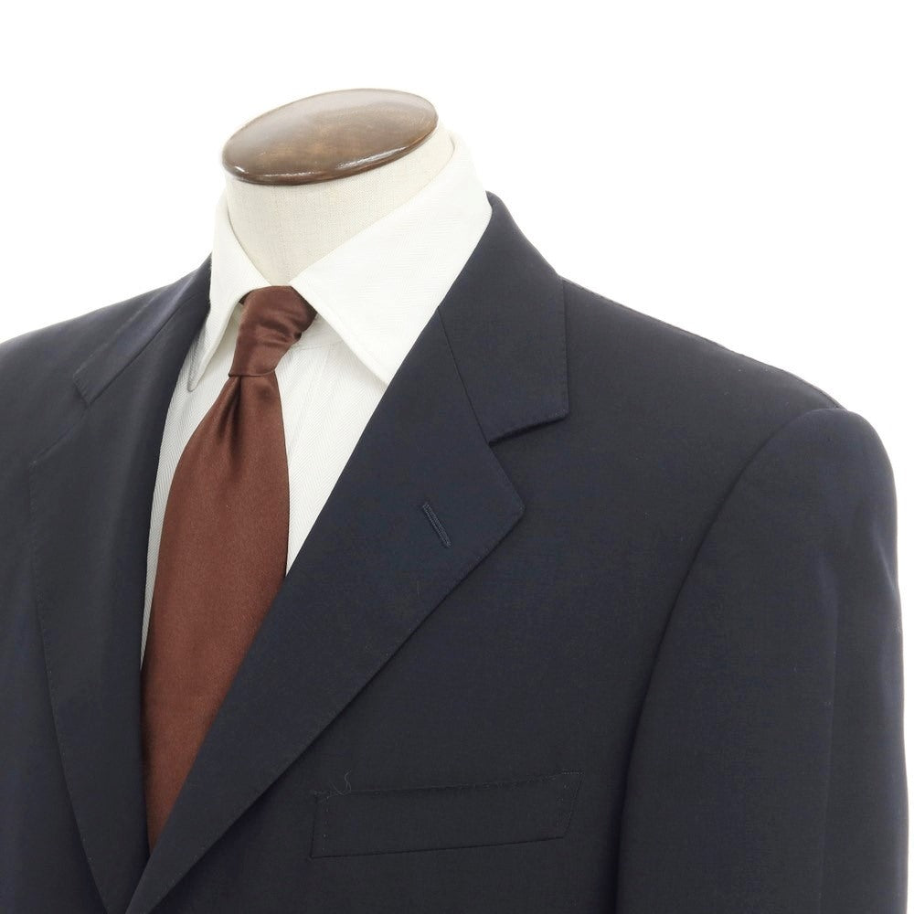 [Used] Ermenegildo Zegna SU MISURA wool 3-button suit in black and navy [Size 52] [NVY] [S/S] [Condition Rank C] [Men&