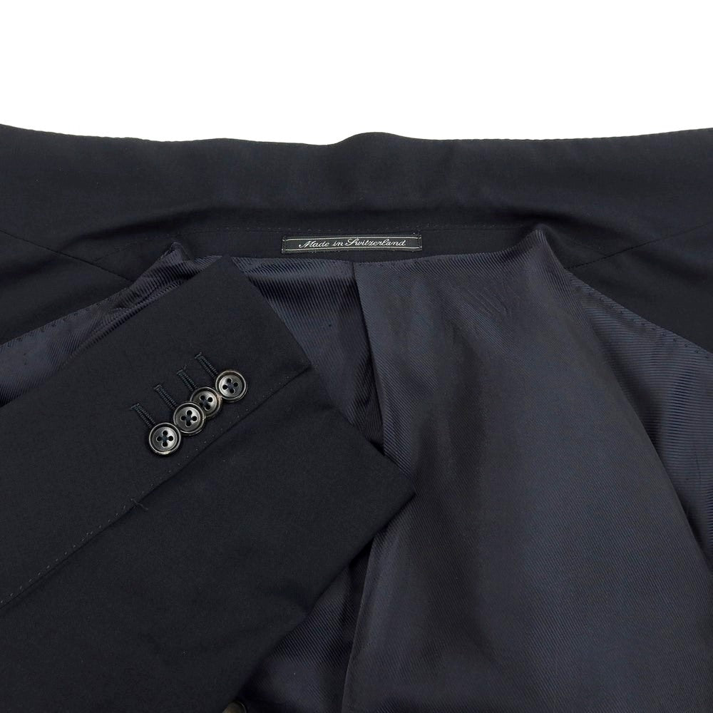 [Used] Ermenegildo Zegna SU MISURA wool 3-button suit in black and navy [Size 52] [NVY] [S/S] [Condition Rank C] [Men&