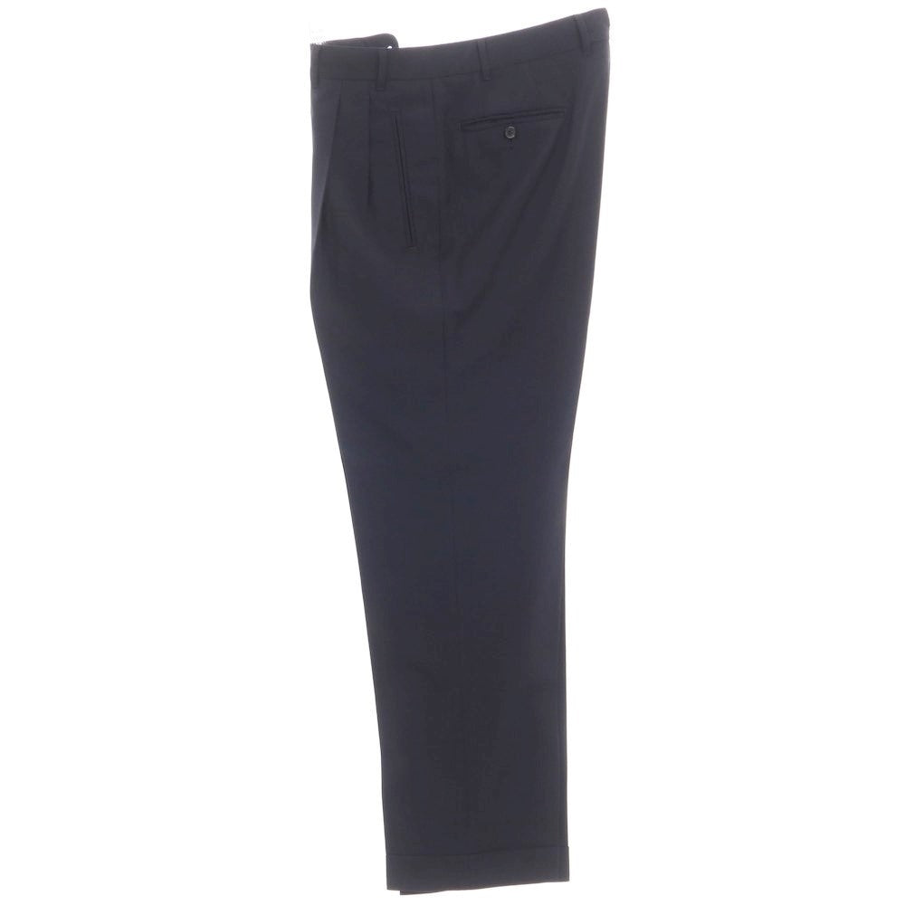 [Used] Ermenegildo Zegna SU MISURA wool 3-button suit in black and navy [Size 52] [NVY] [S/S] [Condition Rank C] [Men&