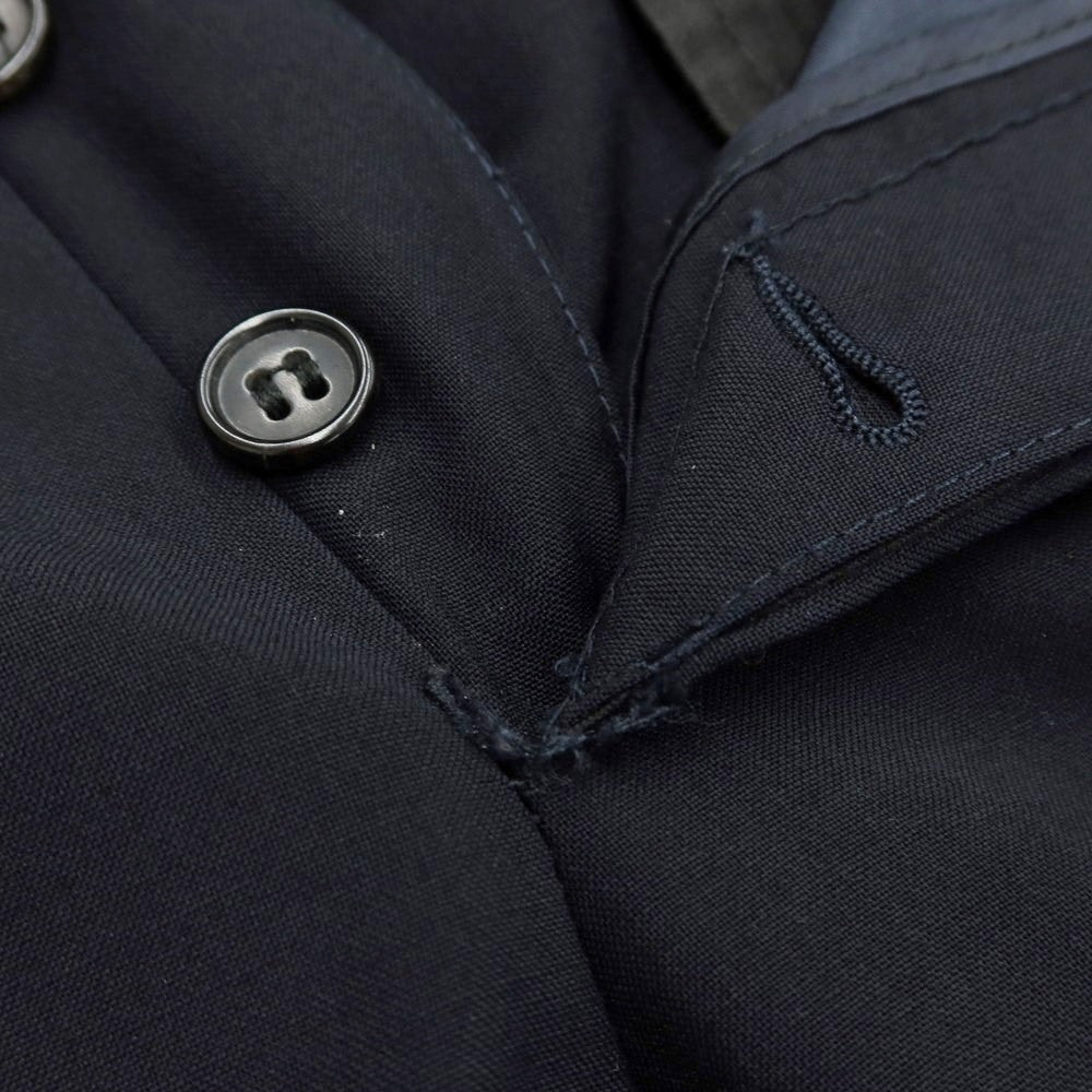 [Used] Ermenegildo Zegna SU MISURA wool 3-button suit in black and navy [Size 52] [NVY] [S/S] [Condition Rank C] [Men&