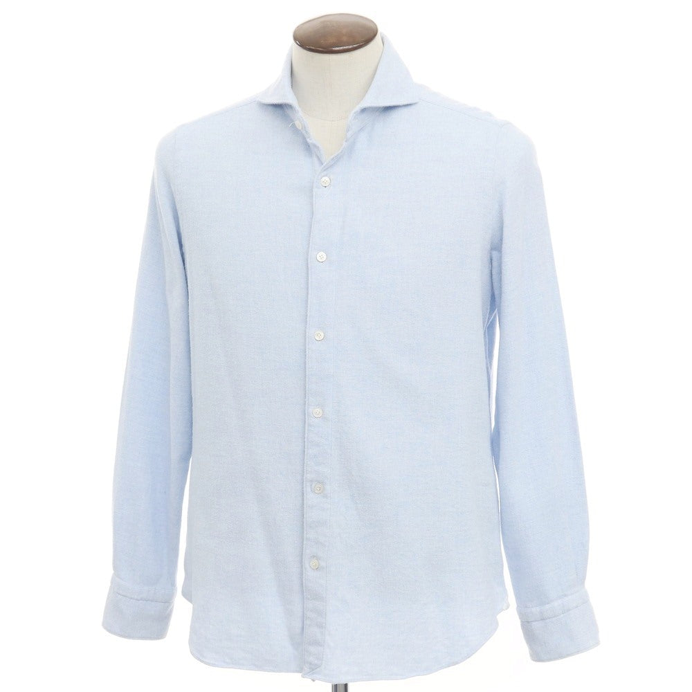 [Used] Finamore Cotton Horizontal Collar Shirt Light Blue [Size 43] [BLU] [A/W] [Condition Rank B] ​​[Men&