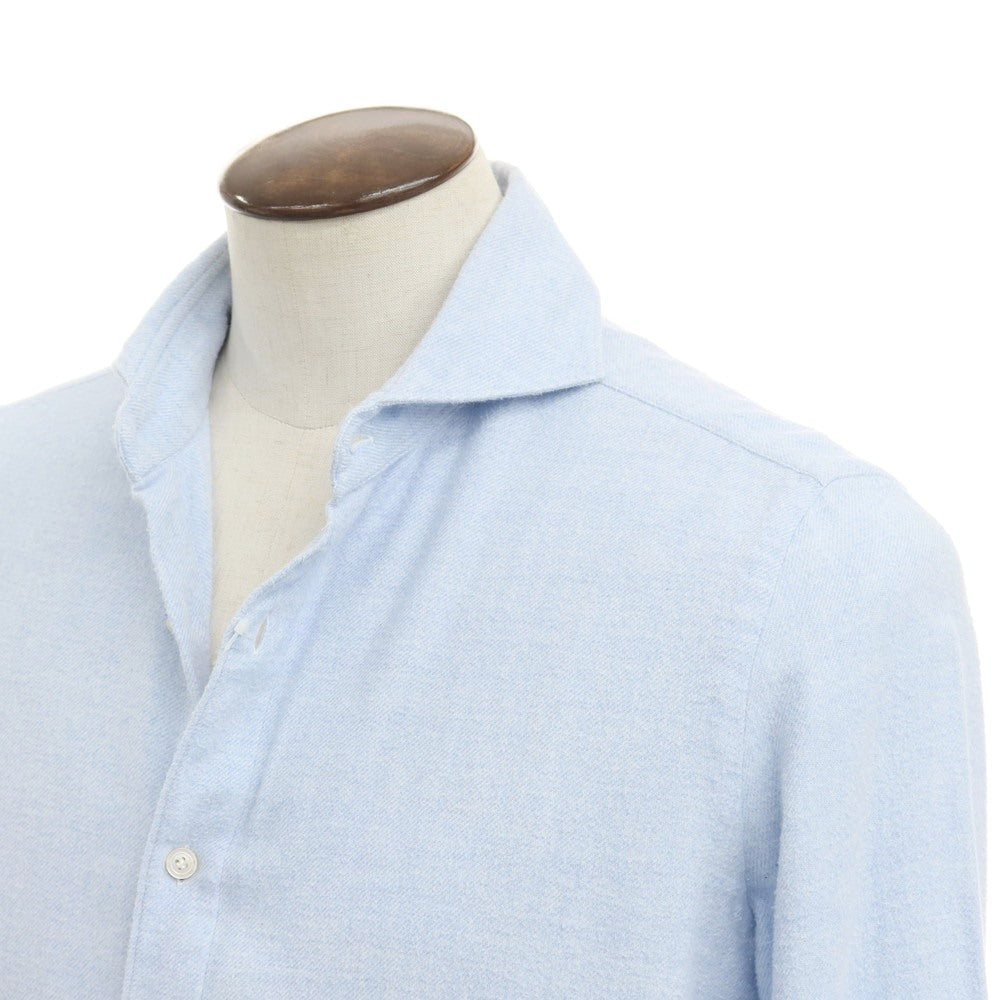 [Used] Finamore Cotton Horizontal Collar Shirt Light Blue [Size 43] [BLU] [A/W] [Condition Rank B] ​​[Men&
