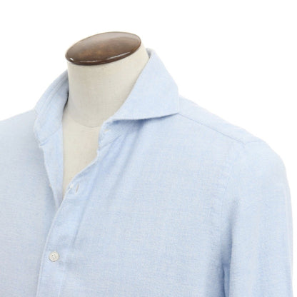 [Used] Finamore Cotton Horizontal Collar Shirt Light Blue [Size 43] [BLU] [A/W] [Condition Rank B] ​​[Men&