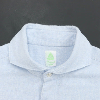 [Used] Finamore Cotton Horizontal Collar Shirt Light Blue [Size 43] [BLU] [A/W] [Condition Rank B] ​​[Men&