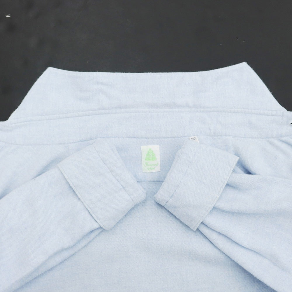 [Used] Finamore Cotton Horizontal Collar Shirt Light Blue [Size 43] [BLU] [A/W] [Condition Rank B] ​​[Men&