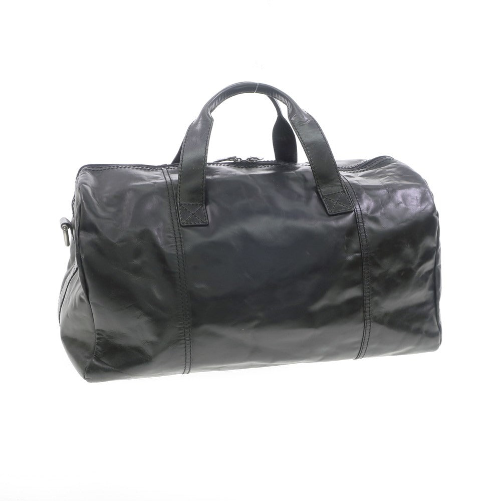 [Used] Fossil Full Leather Boston Bag Black [W52xH29xD21] [BLK] [S/S/A/W] [Condition Rank C] [Men&