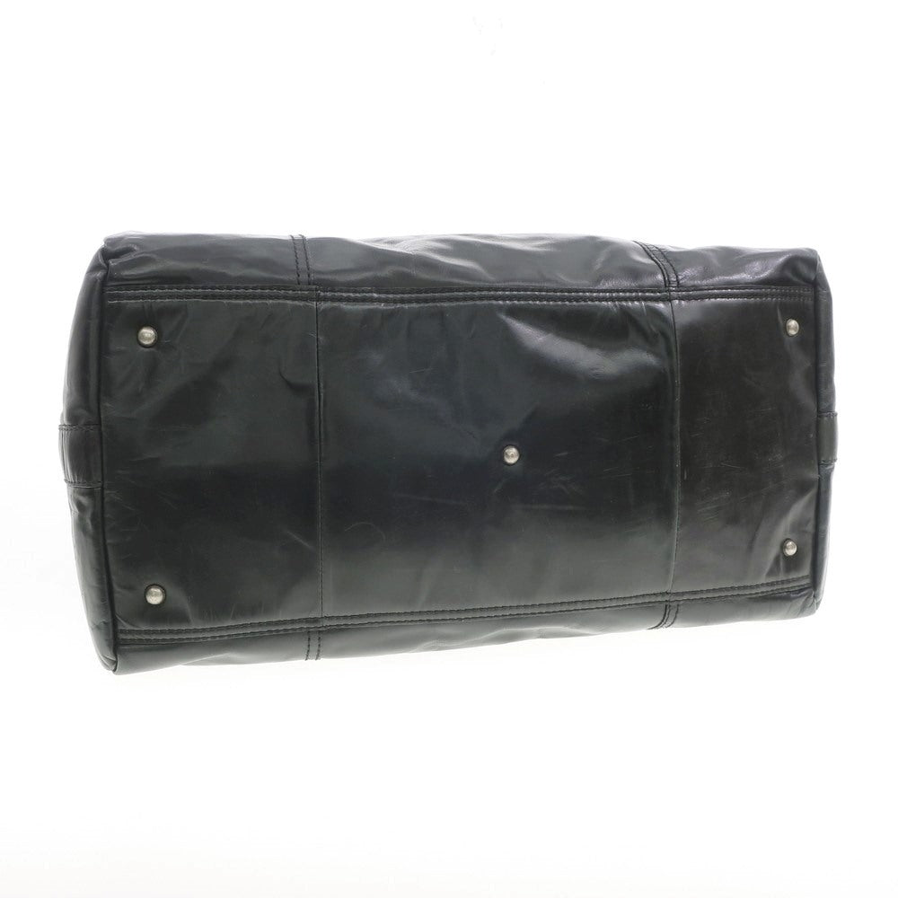 [Used] Fossil Full Leather Boston Bag Black [W52xH29xD21] [BLK] [S/S/A/W] [Condition Rank C] [Men&