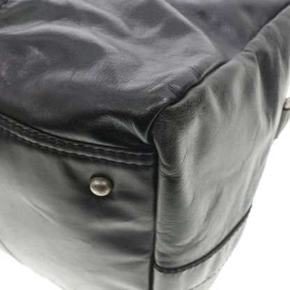 [Used] Fossil Full Leather Boston Bag Black [W52xH29xD21] [BLK] [S/S/A/W] [Condition Rank C] [Men&