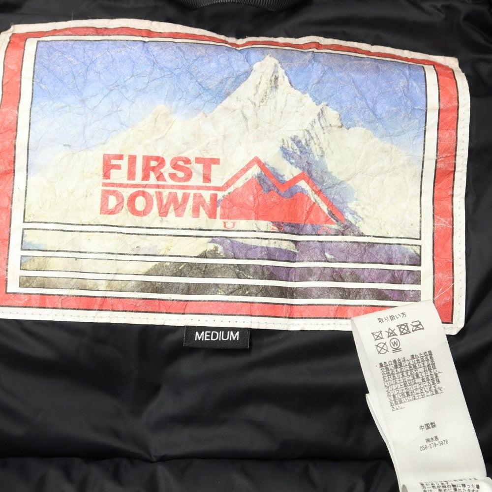 [Used] First Down FIRST DOWN Polyester Down Jacket Blouson Black [Size M] [BLK] [A/W] [Condition Rank C] [Men&