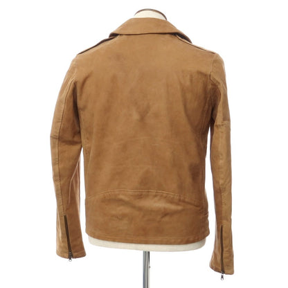 [Used] Salvatore Santoro Leather Double Riders Jacket Light Brown [Size 48] [BRW] [A/W] [Condition Rank C] [Men&