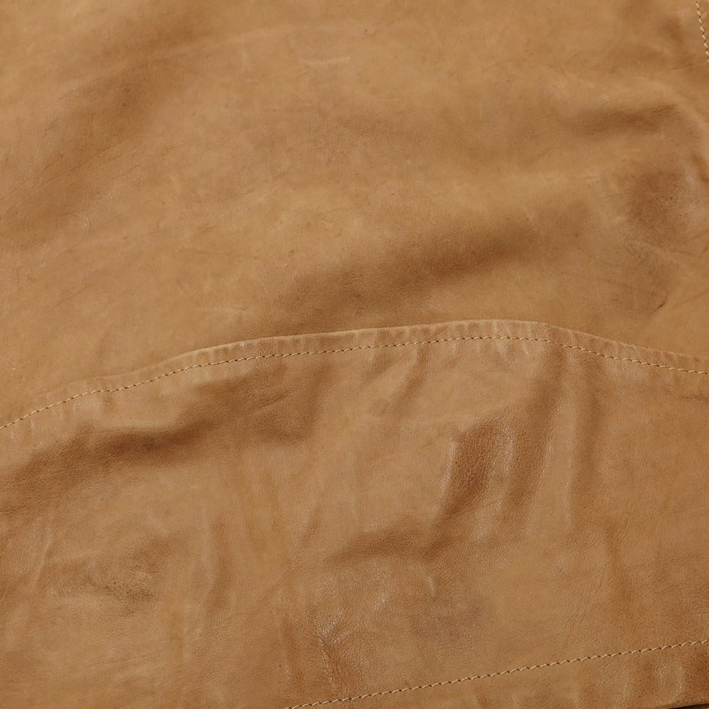 [Used] Salvatore Santoro Leather Double Riders Jacket Light Brown [Size 48] [BRW] [A/W] [Condition Rank C] [Men&