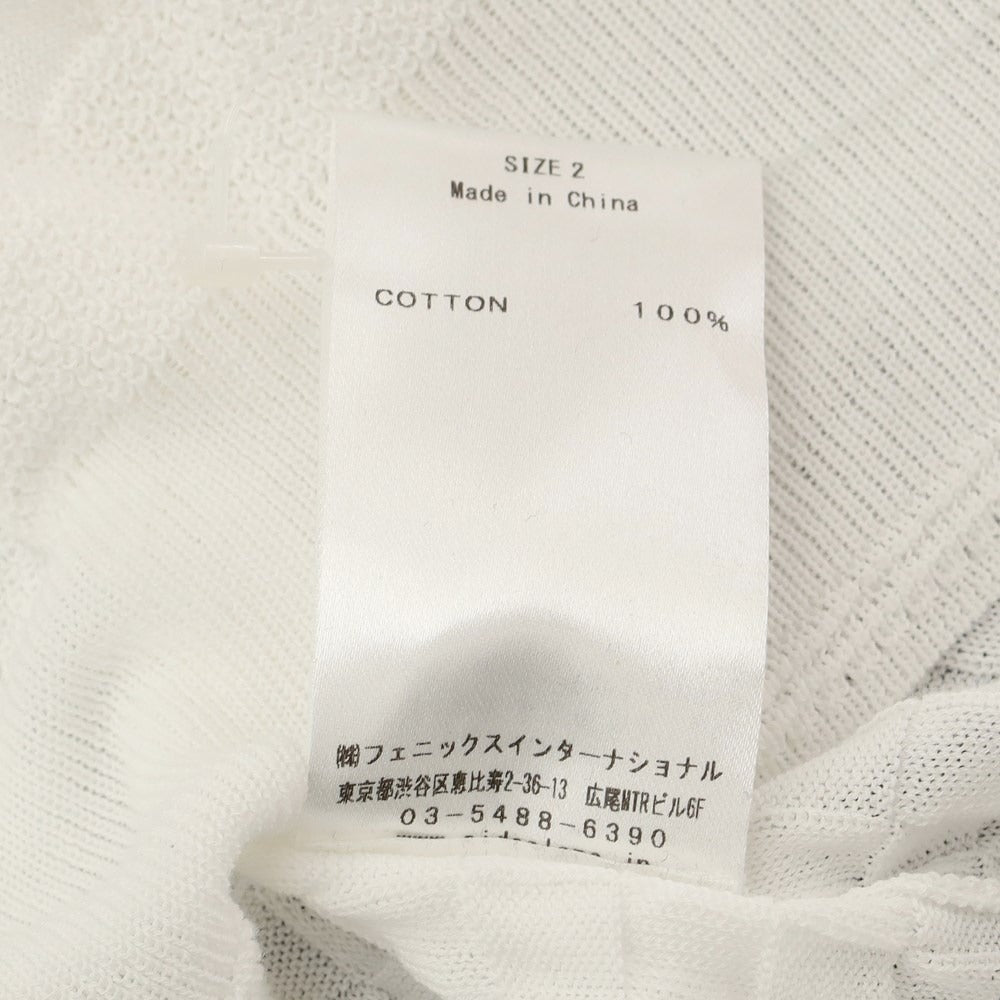 [Used] Side Slope Cotton Knit Cardigan White [Size 2] [WHT] [S/S] [Condition Rank B] ​​[Men&