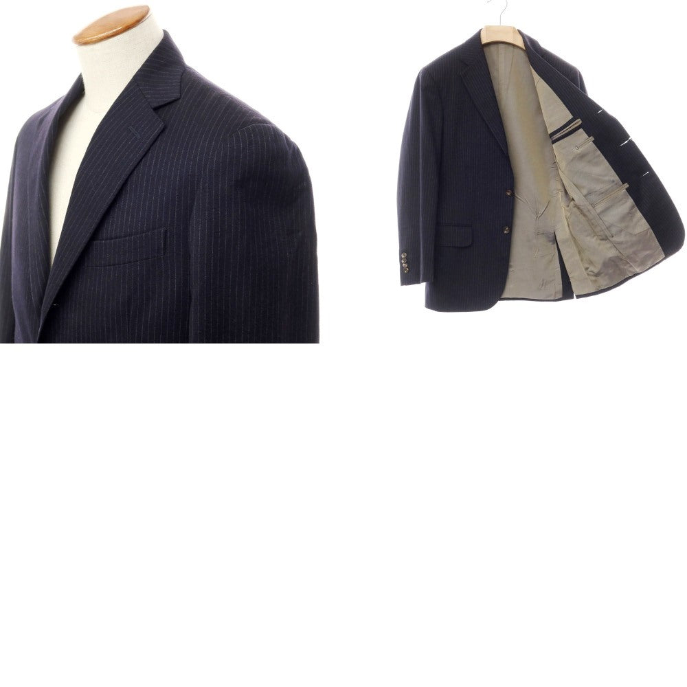 [Used] BOGLIOLI Wool Striped Tailored Jacket Navy x Gray [Size 46 Drop.6] [NVY] [A/W] [Condition Rank B] ​​[Men&