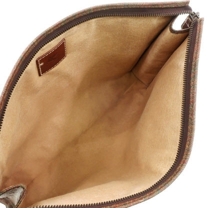 【中古】エトロ ETRO ペイズリー柄 PVC クラッチバッグ ブラウンxレッド【W34xH22xD5.5】【BRW】【S/S/A/W】【状態ランクB】【メンズ】【768991】
