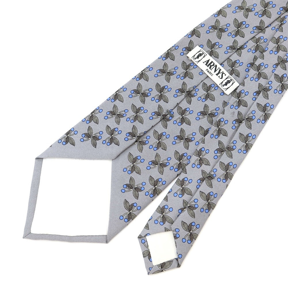 [Used] Arnis ARNYS Printed Tri-Fold Silk Tie Light Grey [GRY] [S/S/A/W] [Condition Rank B] ​​[Men&