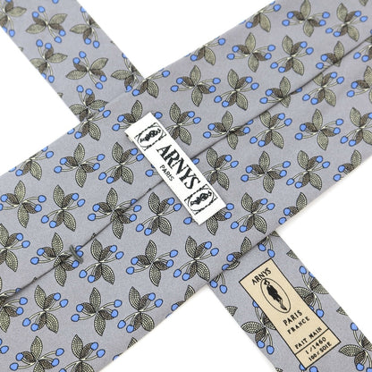 [Used] Arnis ARNYS Printed Tri-Fold Silk Tie Light Grey [GRY] [S/S/A/W] [Condition Rank B] ​​[Men&