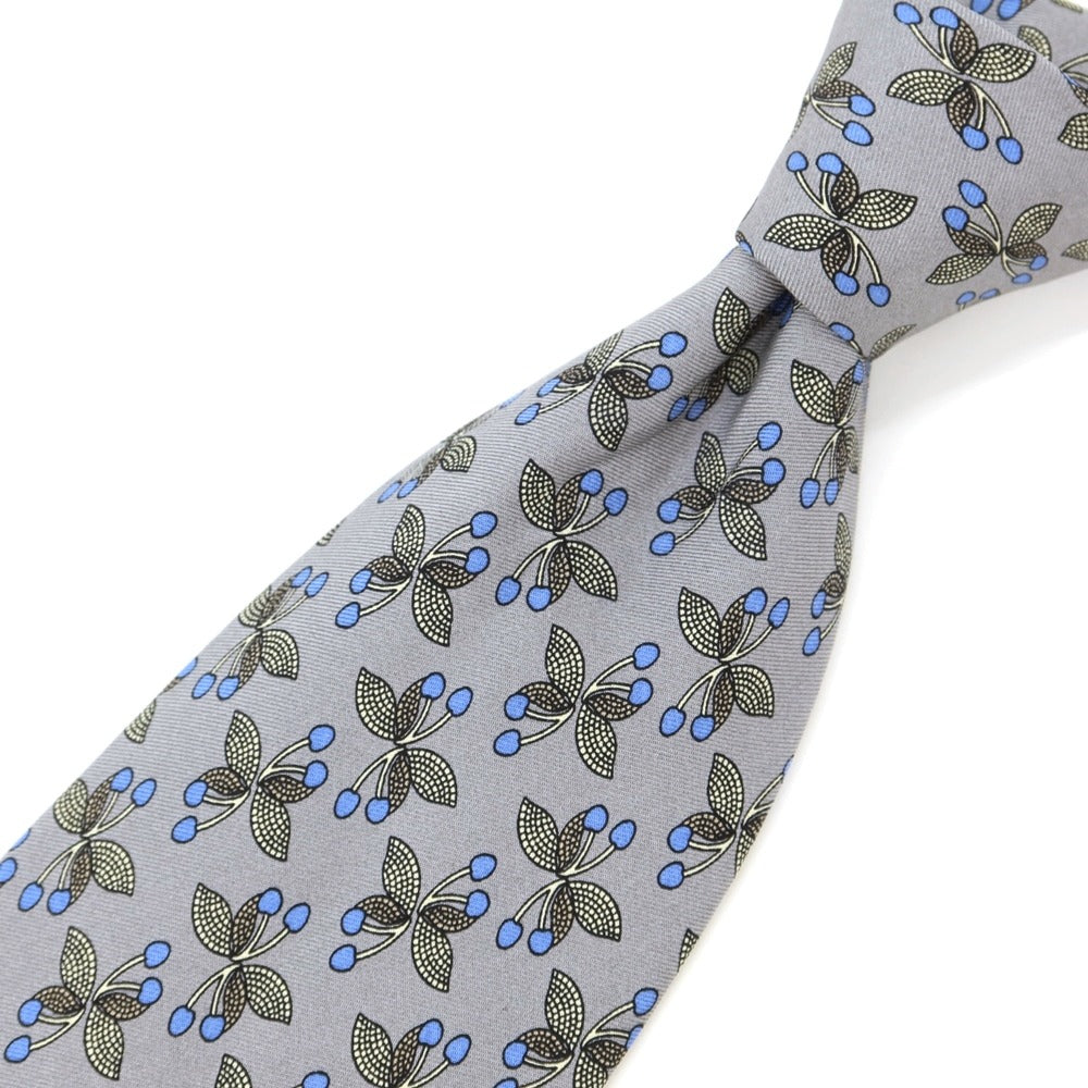 [Used] Arnis ARNYS Printed Tri-Fold Silk Tie Light Grey [GRY] [S/S/A/W] [Condition Rank B] ​​[Men&