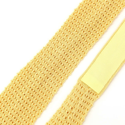 【中古】フェアファクス FAIRFAX シルク ニットタイ ネクタイ クリームイエロー【YEL】【S/S/A/W】【状態ランクB】【メンズ】【769176】