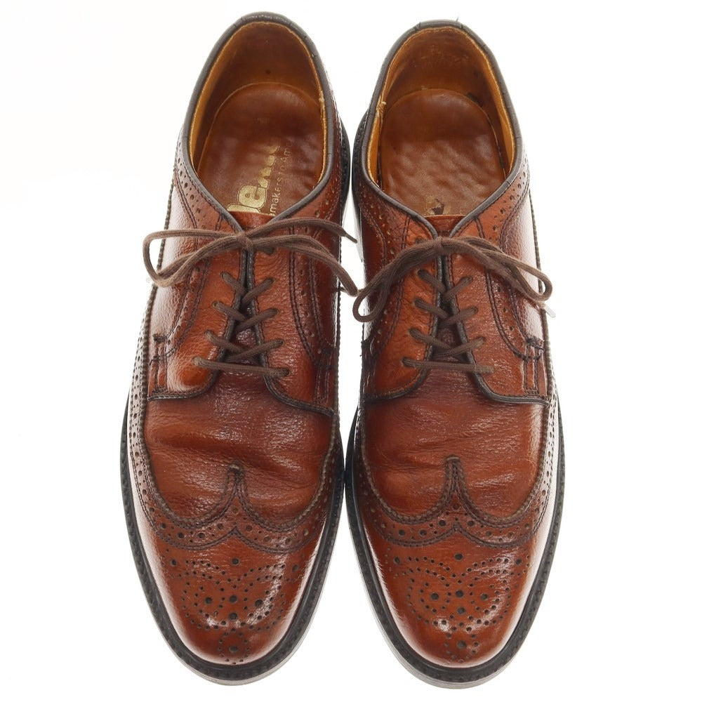 Mens selling Brown Leather Wingtip Shoes, Dexter shoemakers to America, 7D