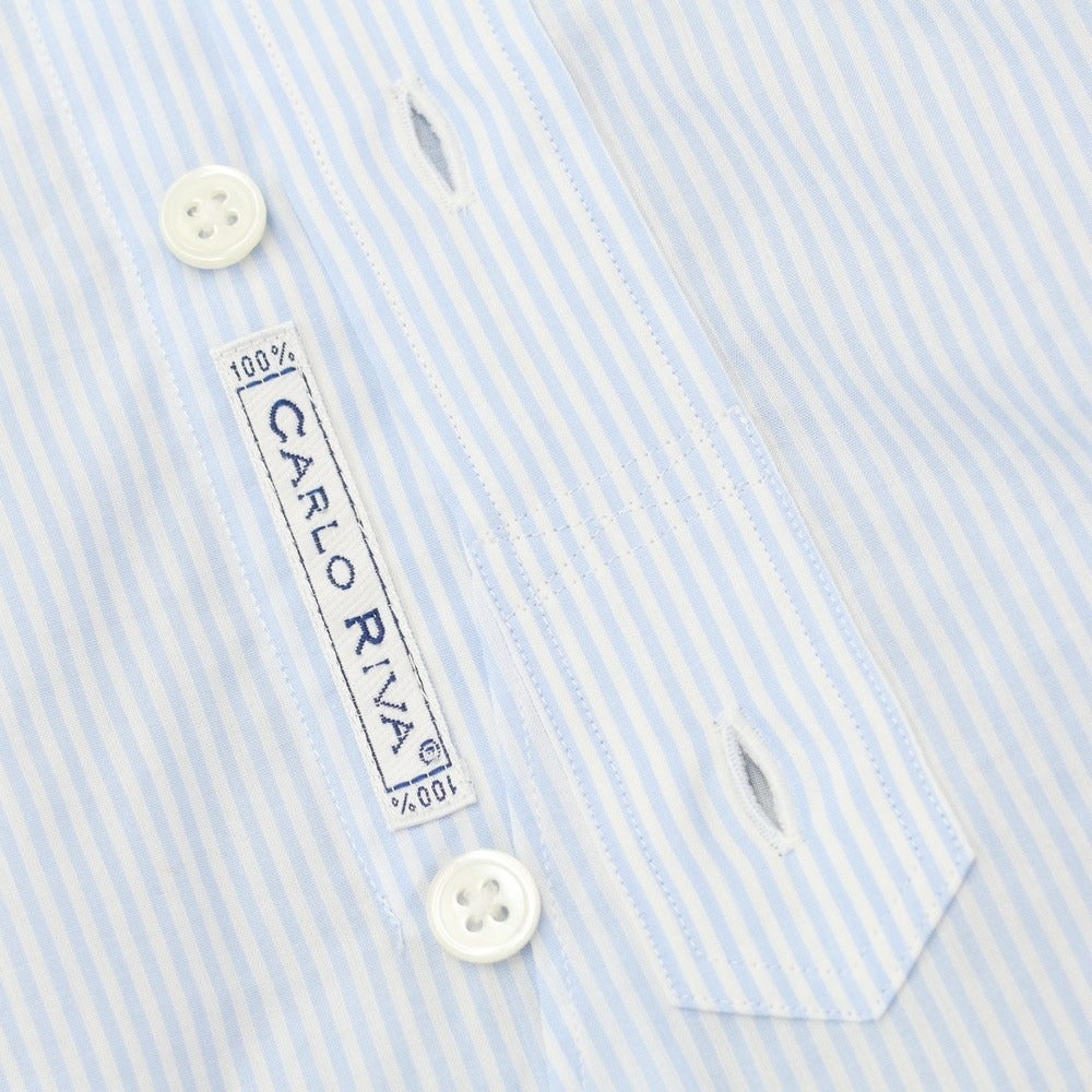 [Used] New &amp;amp; Lingwood Cotton Striped Regular Collar Dress Shirt Light Blue x White [Size 38] [BLU] [S/S/A/W] [Condition Rank B] ​​[Men&