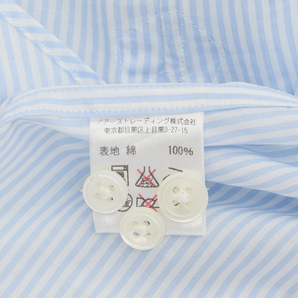 [Used] New &amp;amp; Lingwood Cotton Striped Regular Collar Dress Shirt Light Blue x White [Size 38] [BLU] [S/S/A/W] [Condition Rank B] ​​[Men&