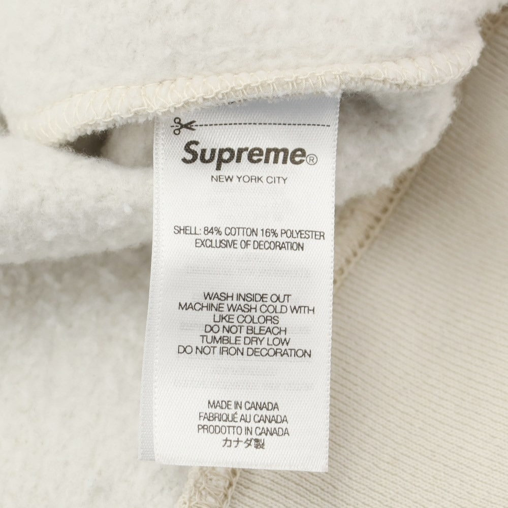 [Used] Supreme 2023 Spring/Summer Overdyed S Logo Hooded Sweatshirt, brushed cotton-polyester pullover hoodie, beige [Size M] [BEI] [A/W] [Condition Rank C] [Men&