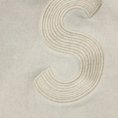 [Used] Supreme 2023 Spring/Summer Overdyed S Logo Hooded Sweatshirt, brushed cotton-polyester pullover hoodie, beige [Size M] [BEI] [A/W] [Condition Rank C] [Men&