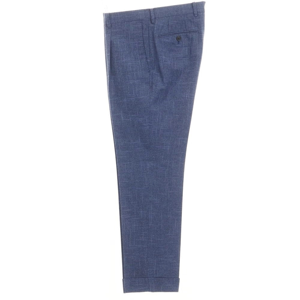 [Used] green label relaxing × Sartoria Ring wool cotton linen double-breasted suit, navy x blue [size 46/80] [NVY] [S/S] [condition rank B] ​​[men&