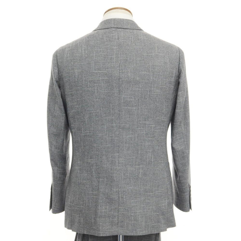 [Used] green label relaxing × Sartoria Ring wool cotton linen double-breasted suit, grey [size 46/80] [GRY] [S/S] [Condition rank A] [Men&
