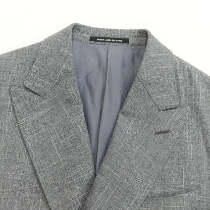 [Used] green label relaxing × Sartoria Ring wool cotton linen double-breasted suit, grey [size 46/80] [GRY] [S/S] [Condition rank A] [Men&