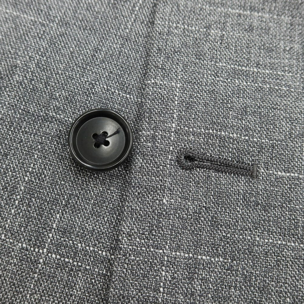 [Used] green label relaxing × Sartoria Ring wool cotton linen double-breasted suit, grey [size 46/80] [GRY] [S/S] [Condition rank A] [Men&