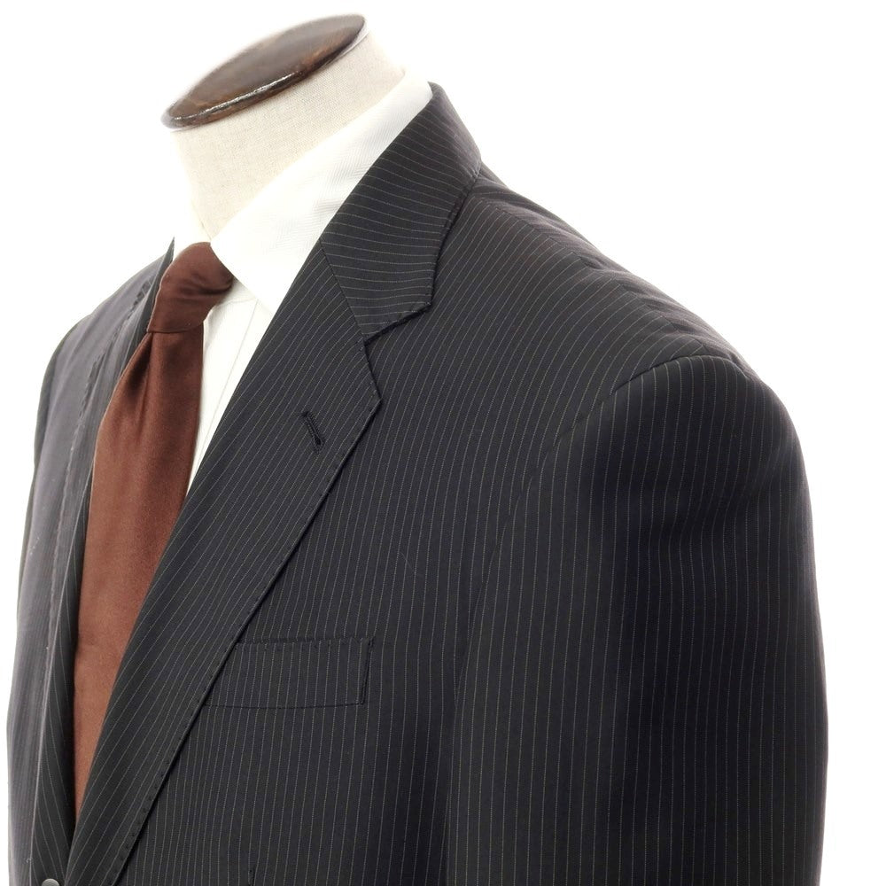 [Used] Barneys New York Wool Pinstripe 3-Button Suit Black x Beige [Size XL] [BLK] [S/S/A/W] [Condition Rank C] [Men&