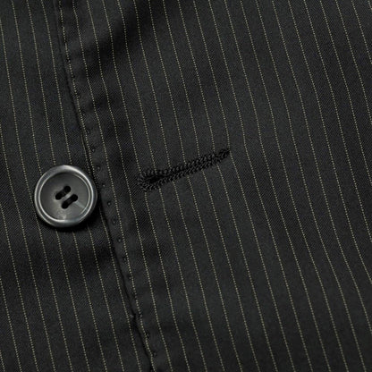 [Used] Barneys New York Wool Pinstripe 3-Button Suit Black x Beige [Size XL] [BLK] [S/S/A/W] [Condition Rank C] [Men&