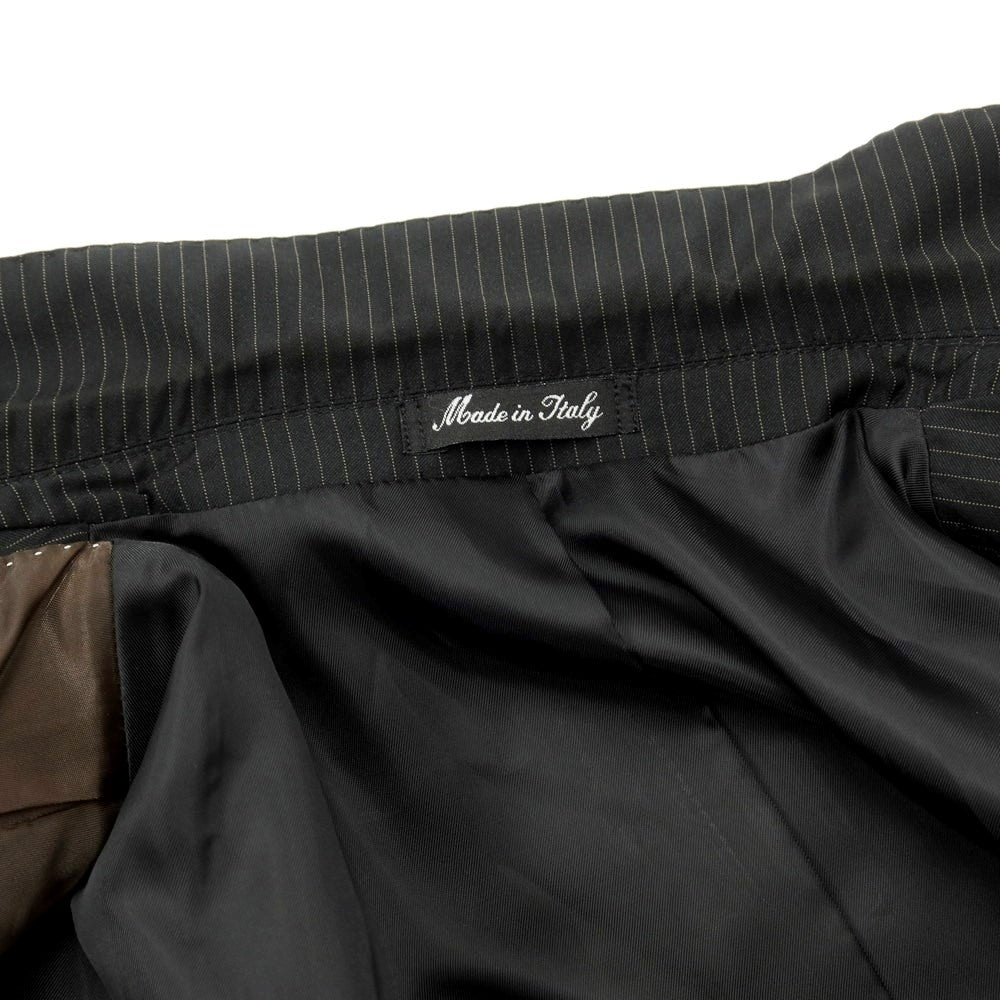 [Used] Barneys New York Wool Pinstripe 3-Button Suit Black x Beige [Size XL] [BLK] [S/S/A/W] [Condition Rank C] [Men&