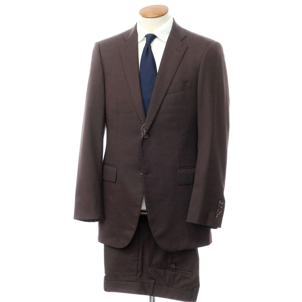 [Used] Theory Stretch Wool Striped 2-Button Suit Dark Brown x Orange [Size 38/31] [BRW] [A/W] [Condition Rank B] ​​[Men&