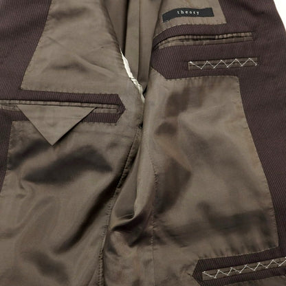 [Used] Theory Stretch Wool Striped 2-Button Suit Dark Brown x Orange [Size 38/31] [BRW] [A/W] [Condition Rank B] ​​[Men&