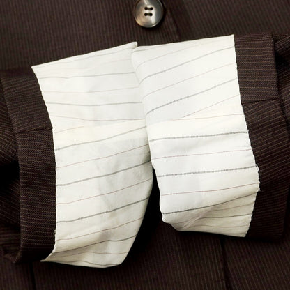 [Used] Theory Stretch Wool Striped 2-Button Suit Dark Brown x Orange [Size 38/31] [BRW] [A/W] [Condition Rank B] ​​[Men&