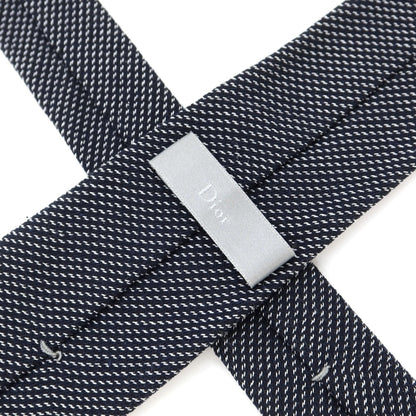【中古】ディオールオム Dior Homme 3つ折り シルク ネクタイ ネイビー【NVY】【S/S/A/W】【状態ランクC】【メンズ】【769176】