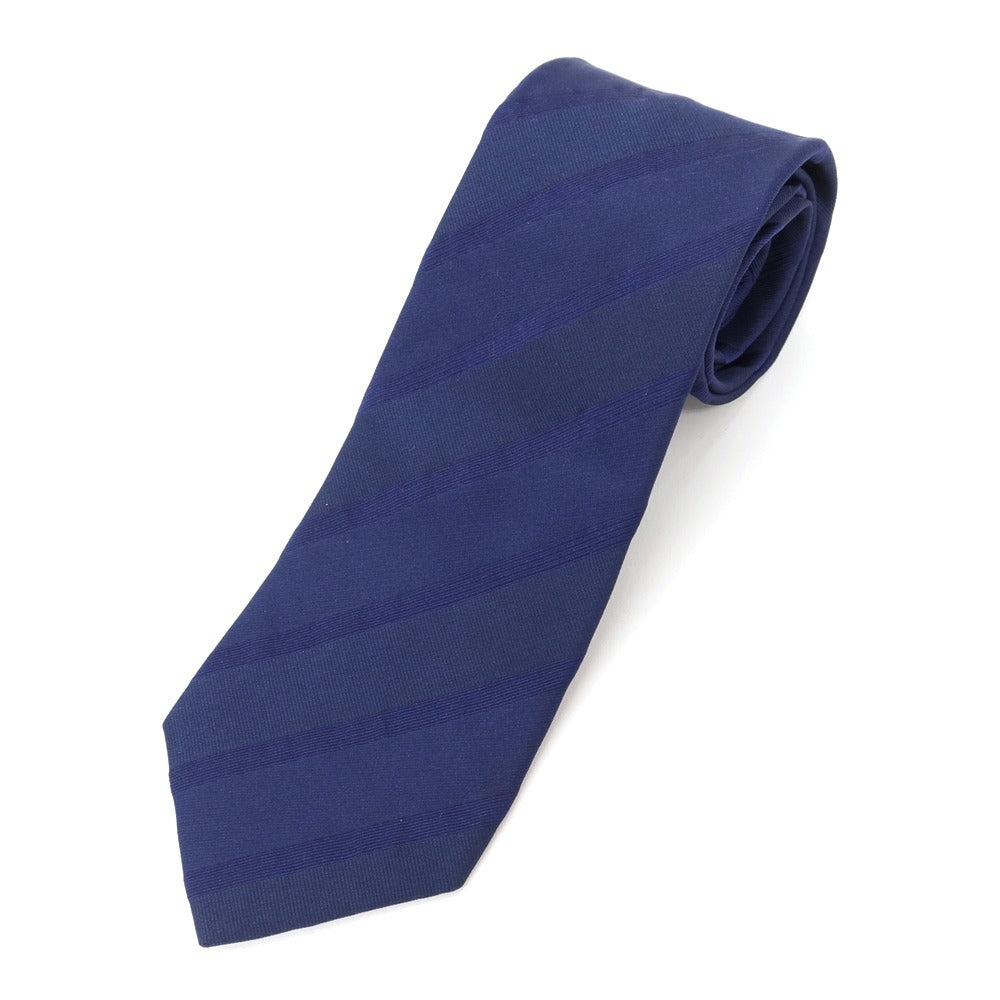 [Used] Paul Smith Shadow Stripe Tri-Fold Silk Tie Navy [NVY] [S/S/A/W] [Condition Rank C] [Men&