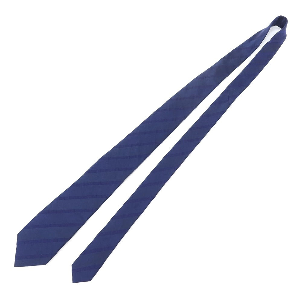 [Used] Paul Smith Shadow Stripe Tri-Fold Silk Tie Navy [NVY] [S/S/A/W] [Condition Rank C] [Men&