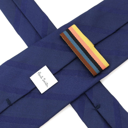 [Used] Paul Smith Shadow Stripe Tri-Fold Silk Tie Navy [NVY] [S/S/A/W] [Condition Rank C] [Men&