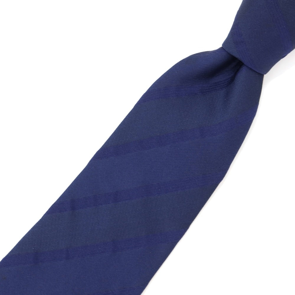 [Used] Paul Smith Shadow Stripe Tri-Fold Silk Tie Navy [NVY] [S/S/A/W] [Condition Rank C] [Men&
