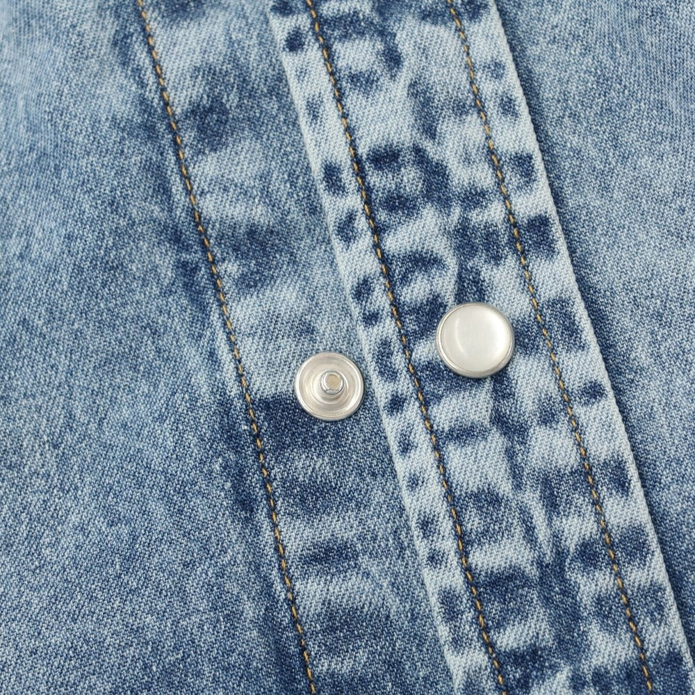 [Used] Nine in the Morning NINE:INTHE:MORNING Denim Distressed Western Shirt Blue [Size S] [BLU] [S/S/A/W] [Condition Rank A] [Men&