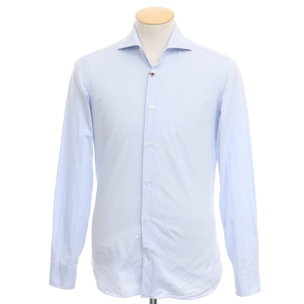 [Used] BORRIELLO Twill Cotton Wide Collar Dress Shirt Light Blue [Size 36] [BLU] [S/S/A/W] [Condition Rank B] ​​[Men&