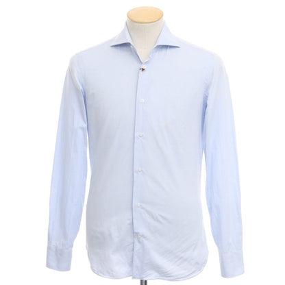 [Used] BORRIELLO Twill Cotton Wide Collar Dress Shirt Light Blue [Size 36] [BLU] [S/S/A/W] [Condition Rank B] ​​[Men&