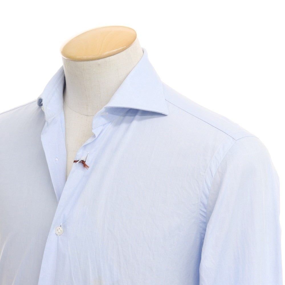[Used] BORRIELLO Twill Cotton Wide Collar Dress Shirt Light Blue [Size 36] [BLU] [S/S/A/W] [Condition Rank B] ​​[Men&