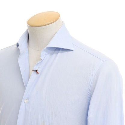 [Used] BORRIELLO Twill Cotton Wide Collar Dress Shirt Light Blue [Size 36] [BLU] [S/S/A/W] [Condition Rank B] ​​[Men&