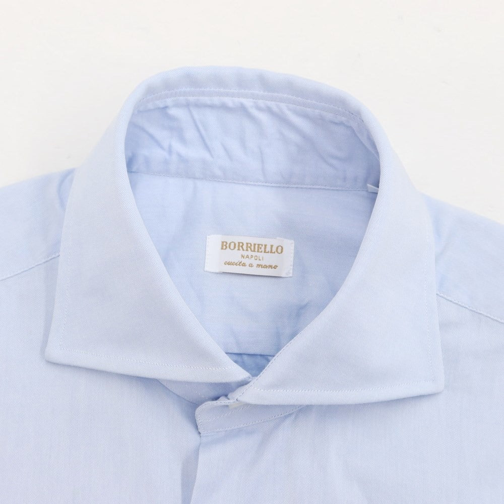 [Used] BORRIELLO Twill Cotton Wide Collar Dress Shirt Light Blue [Size 36] [BLU] [S/S/A/W] [Condition Rank B] ​​[Men&